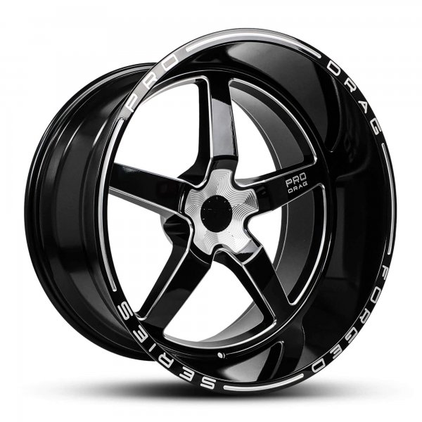 PRO DRAG GLOSS BLACK MILLED SPOKE/BLACK LIP – Pro Drag Wheels ...